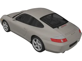Porsche 911 Carrera (1997) 3D Model preview