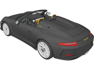 Porsche 911 Speedster Heritage (2019) 3D Model preview