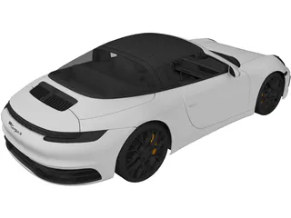 Porsche 911 Targa (2019) 3D Model preview