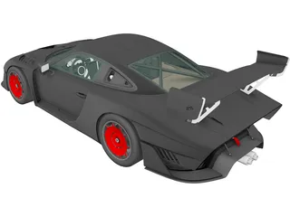 Porsche 935 Moby Dick (2019) 3D Model preview