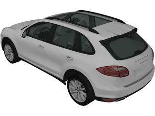 Porsche Cayenne S Hybrid (2010) 3D Model preview