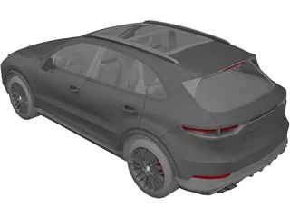 Porsche Cayenne S (2019) 3D Model preview