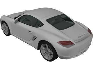 Porsche Cayman S (2011) 3D Model preview