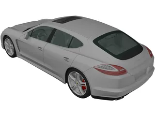 Porsche Panamera (2009) 3D Model preview
