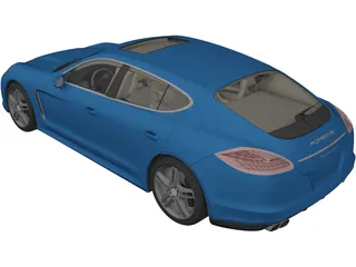 Porsche Panamera Turbo (2009) 3D Model preview
