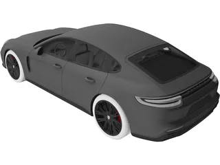 Porsche Panamera GTS (2019) 3D Model preview