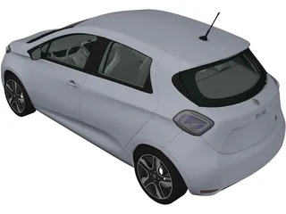 Renault ZOE (2013) 3D Model preview