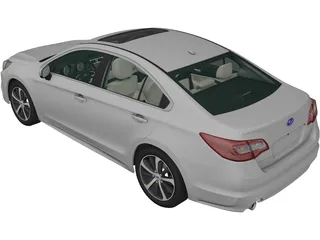Subaru Legacy (2014) 3D Model preview