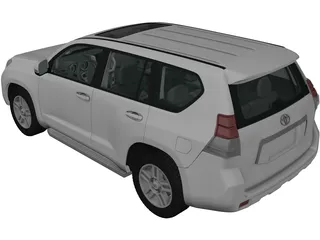 Toyota Land Cruiser Prado (2010) 3D Model preview