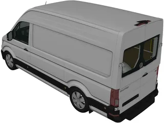 Volkswagen Crafter L1H2 (2017) 3D Model preview