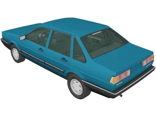 Volkswagen Santana (1985) 3D Model preview