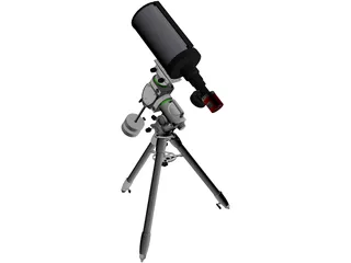 SkyWatcher EQ6-R and TS RC8 Telescope 3D Model preview