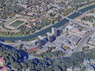 Vilnius City, Lithuania (2023) 3D Model preview