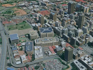 Johannesburg City, South Africa (2024) 3D Model preview