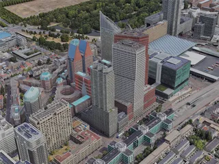 Hague City, Netherlands (2023) 3D Model preview