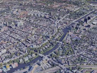 Groningen City, Netherlands (2023) 3D Model preview