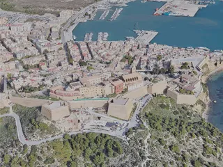 Ibiza City, Spain (2023) 3D Model preview
