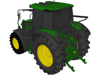 John Deere 6M Series 3D Model preview