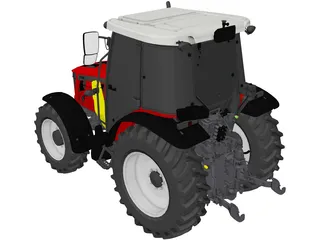 Massey Ferguson MF 3700 AL 3D Model preview