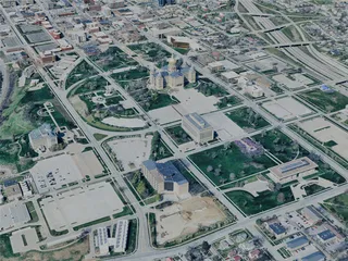 Des Moines City, IA, USA (2024) 3D Model preview