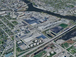 Green Bay City, WI, USA (2024) 3D Model preview