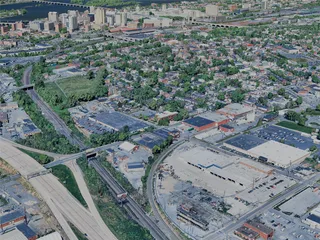 Harrisburg City, PA, USA (2024) 3D Model preview