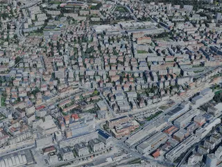 Lausanne City, Switzerland (2024) 3D Model preview