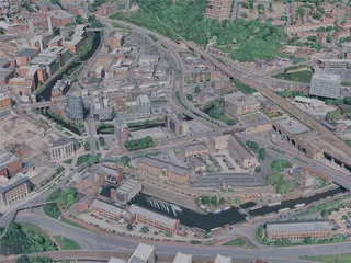 Sheffield City, UK (2023) 3D Model preview