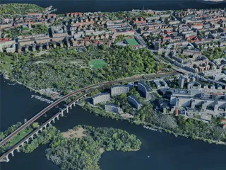 Stockholm City, Sweden (2023) 3D Model preview