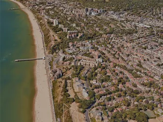 Bournemouth City, UK (2023) 3D Model preview