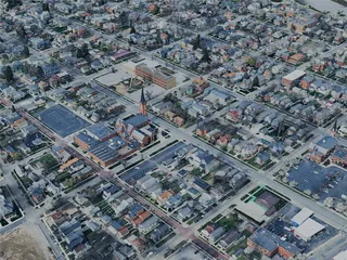 Fort Wayne City, IN, USA (2024) 3D Model preview