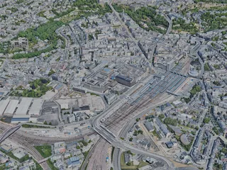 Luxembourg City, Luxembourg (2023) 3D Model preview