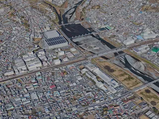 Odawara City, Japan (2023) 3D Model preview