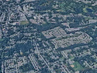 Poughkeepsie City, NY, USA (2023) 3D Model preview
