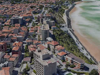 Biarritz City, France (2023) 3D Model preview