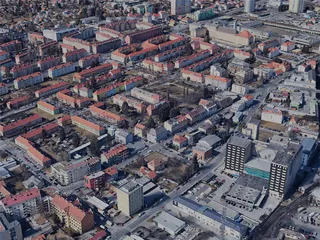 Graz City, Austria (2022) 3D Model preview