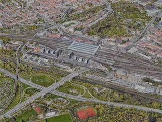Karlsruhe City, Germany (2022) 3D Model preview