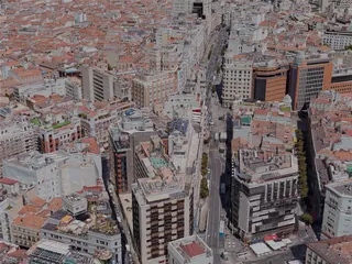 Madrid City, Spain (2023) 3D Model preview