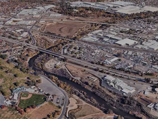 Modesto City, CA, USA (2024) 3D Model preview