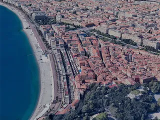 Nice City, France (2024) 3D Model preview