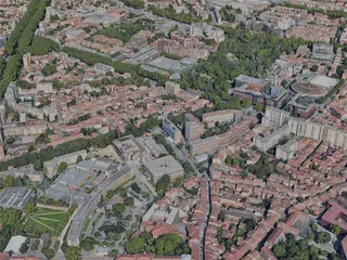 Toulouse City, France (2023) 3D Model preview