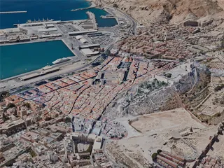 Almeria City, Spain (2023) 3D Model preview