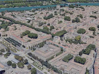 Avignon City, France (2023) 3D Model preview