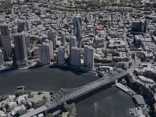 Brisbane City, Australia (2023) 3D Model preview