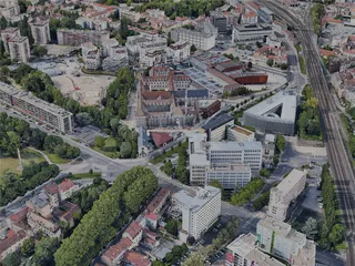 Dijon City, France (2022) 3D Model preview