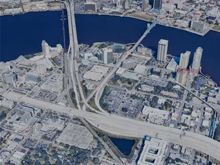 Jacksonville City, USA (2024) 3D Model preview