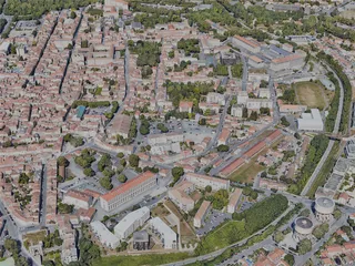 La Rochelle City, France (2022) 3D Model preview