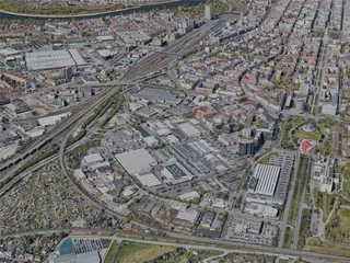 Mannheim City, Germany (2022) 3D Model preview