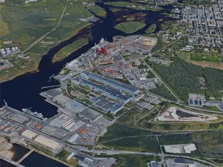 Oulu City, Finland (2024) 3D Model preview