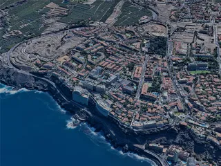 Puerto de la Cruz City, Spain (2024) 3D Model preview